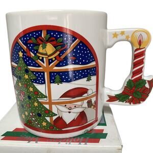 Vintage 1987 Christmas Mug By Action Collector Mug Japan Santa With Box